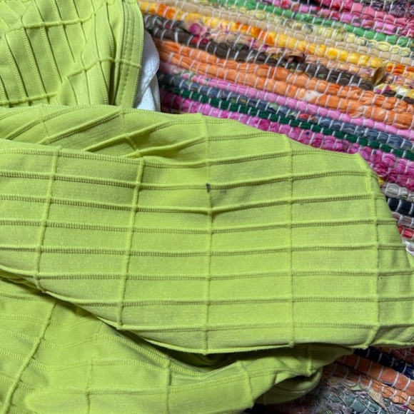 Vintage Anne Cole Neon Yellow One-Piece Swimsuit – Size 14 - Picture 5 of 5